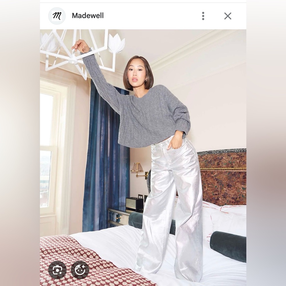 Madewell x Aimee Song Metallic Jeans - Picture 2 of 5